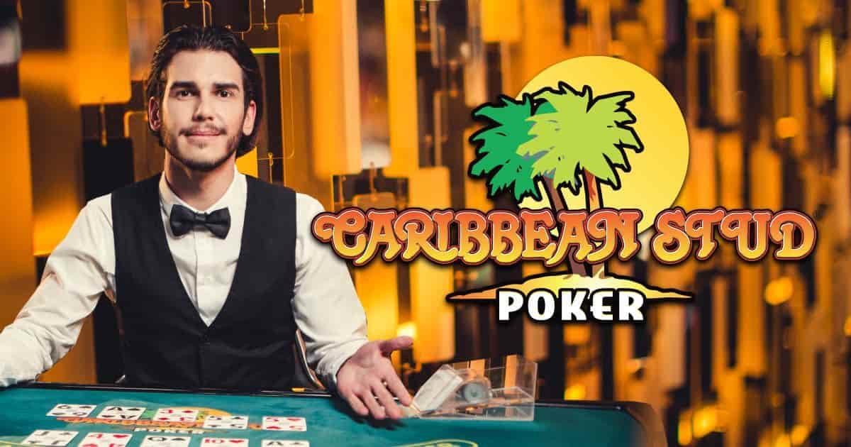 Caribbean Stud Poker by Evolution, showcased at skycrown-official.com – game logo
