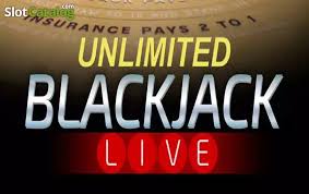 Unlimited Live Blackjack online game logo by Playtech on skycrown-official.com